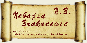 Nebojša Brakočević vizit kartica